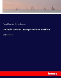 Cover Gotthold Ephraim Lessings sämtliche Schriften