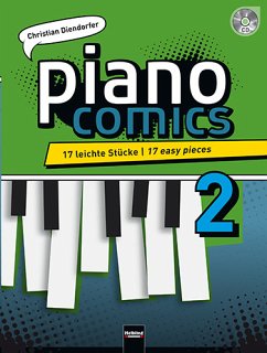 Cover piano comics, m. Audio-CD