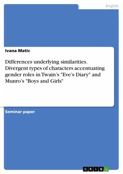 Differences underlying similarities. Divergent types of characters accentuating gender roles in Twain's 