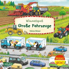 Cover Maxi Pixi 488: Wimmelspaß Große Fahrzeuge