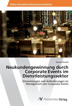 Neukundengewinnung durch Corporate Events im Dienstleistungssektor - Nowak, Verena