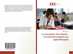 La correction d'un devoir : un moment propice aux apprentissages - Larue, Blandine