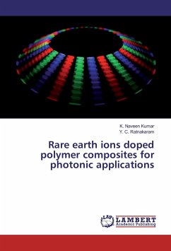 Rare earth ions doped polymer composites for photonic applications