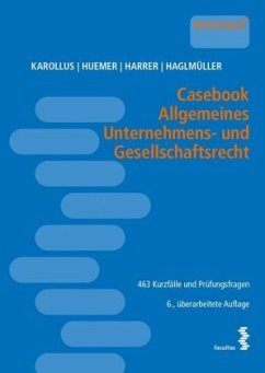 Cover Casebook Allgemeines Unternehmens- und Gesellschaftsrecht (f. Österreich)