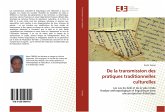 De la transmission des pratiques traditionnelles culturelles