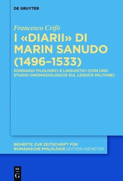 I «Diarii» di Marin Sanudo (1496-1533) (eBook, PDF) - Crifò, Francesco