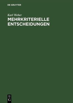 Cover Mehrkriterielle Entscheidungen (eBook, PDF)