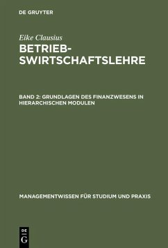 Cover Grundlagen des Finanzwesens in hierarchischen Modulen (eBook, PDF)