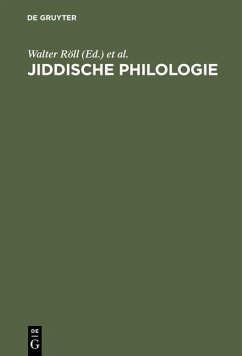 Jiddische Philologie (eBook, PDF)