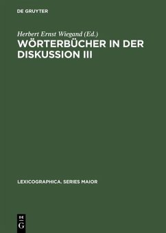 Cover Wörterbücher in der Diskussion III (eBook, PDF)