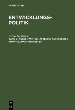 Entwicklungspolitik (eBook, PDF) - Lachmann, Werner