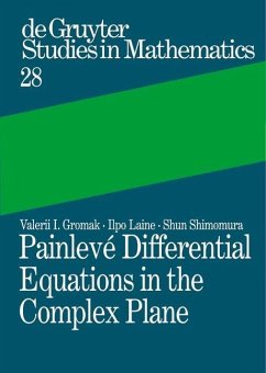 Cover Painlevé Differential Equations in the Complex Plane (eBook, PDF)