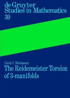 Cover The Reidemeister Torsion of 3-Manifolds (eBook, PDF)