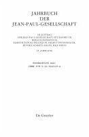 Jahrbuch der Jean-Paul-Gesellschaft Band 45/ 2010 (eBook, PDF)