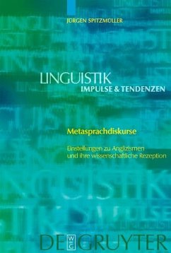 Metasprachdiskurse (eBook, PDF) - Spitzmüller, Jürgen