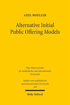 Alternative Initial Public Offering Models (eBook, PDF) - Moeller, Axel