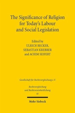 Cover The Significance of Religion for Today's Labour and Social Legislation