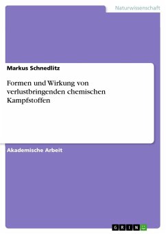 Formen und Wirkung von verlustbringenden chemischen Kampfstoffen - Schnedlitz, Markus