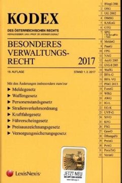 Cover KODEX Besonderes Verwaltungsrecht 2017 (f. Österreich)