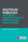 Políticas públicas. Métodos conceptuales y métodos de evaluación (eBook, ePUB)