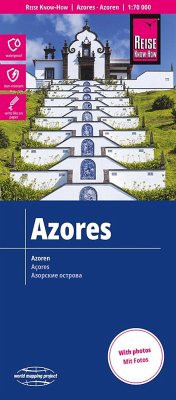 Reise Know-How Landkarte Azoren / Azores (1:70.000)