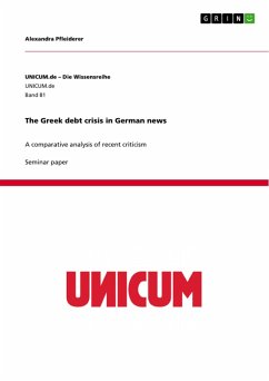 The Greek debt crisis in German news (eBook, PDF) - Pfleiderer, Alexandra