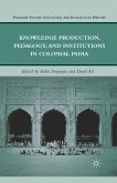 Knowledge Production, Pedagogy, and Institutions in Colonial India (eBook, PDF)