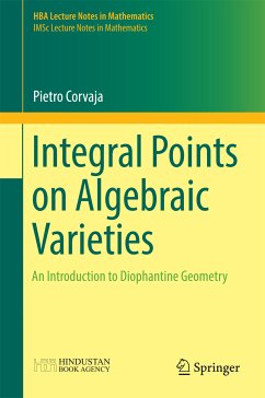 Integral Points on Algebraic Varieties (eBook, PDF) - Corvaja, Pietro