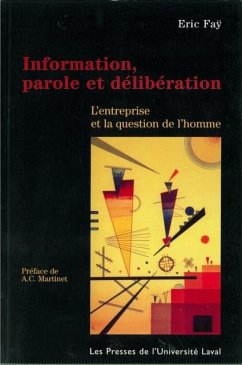 Cover Information, parole et deliberation (eBook, PDF)