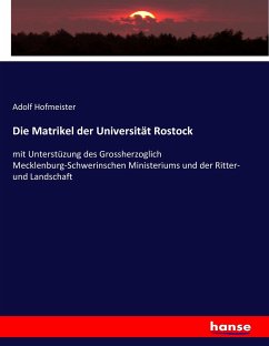 Die Matrikel der Universität Rostock