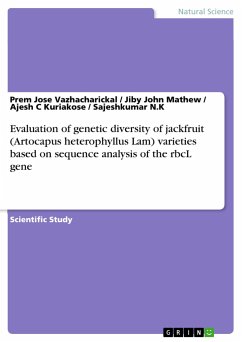 Evaluation of genetic diversity of jackfruit (Artocapus heterophyllus Lam) varieties based on sequence analysis of the rbcL gene