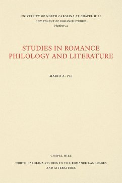 Studies in Romance Philology and Literature - Pei, Mario A.