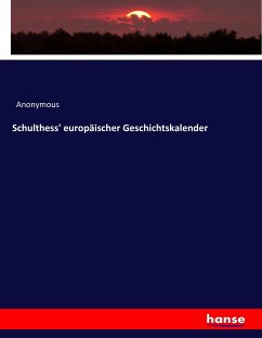 Cover Schulthess' europäischer Geschichtskalender