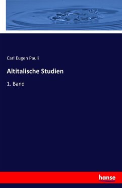 Altitalische Studien - Pauli, Carl Eugen