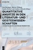 Quantitative Ansätze in den Literatur- und Geisteswissenschaften