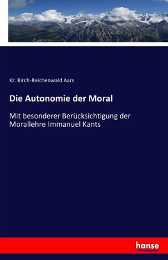 Cover Die Autonomie der Moral