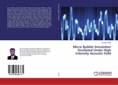 Micro Bubble Simulation Oscillated Under High Intensity Acoustic Field