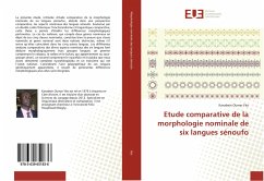Etude comparative de la morphologie nominale de six langues sénoufo - Yéo, Kanabein Oumar