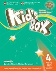 Kid's Box Level 4 Activity Book with Online Resources British English - Nixon, Caroline; Tomlinson, Michael