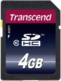 25x1 Transcend SDHC 4GB Class 10 TS4GSDHC10