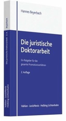 Cover Die juristische Doktorarbeit