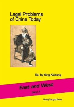 Legal Problems of China Today (eBook, PDF)