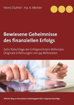 Bewiesene Geheimnisse des finanziellen Erfolgs (eBook, ePUB) - Duthel, Heinz; Mehler, Ha. A.