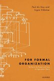 For Formal Organization (eBook, ePUB)