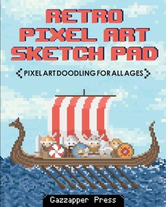Retro Pixel Art Sketch Pad - Press, Gazzapper