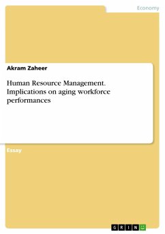 Human Resource Management. Implications on aging workforce performances (eBook, ePUB)