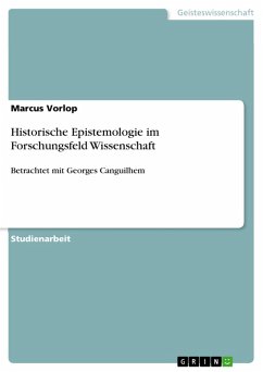 Cover Historische Epistemologie im Forschungsfeld Wissenschaft (eBook, ePUB)