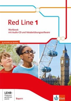 Red Line 1. Ausgabe Bayern: Workbook mit Audios und Vokabelübungssoftware Klasse 5 (Red Line. Ausgabe für Bayern ab 2017)