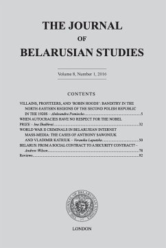 The Journal of Belarusian Studies 2016 - Centre, Ostrogorski