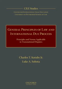 General Principles of Law and International Due Process (eBook, ePUB) Cover General Principles of Law and International Due Process (eBook, ePUB)